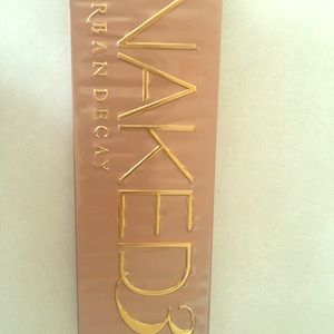 Urban Decay Naked3 palette, used to swatch